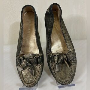 GEOX Women’s Moccasins Size 36.5 / US 6
Pewter Color Leather